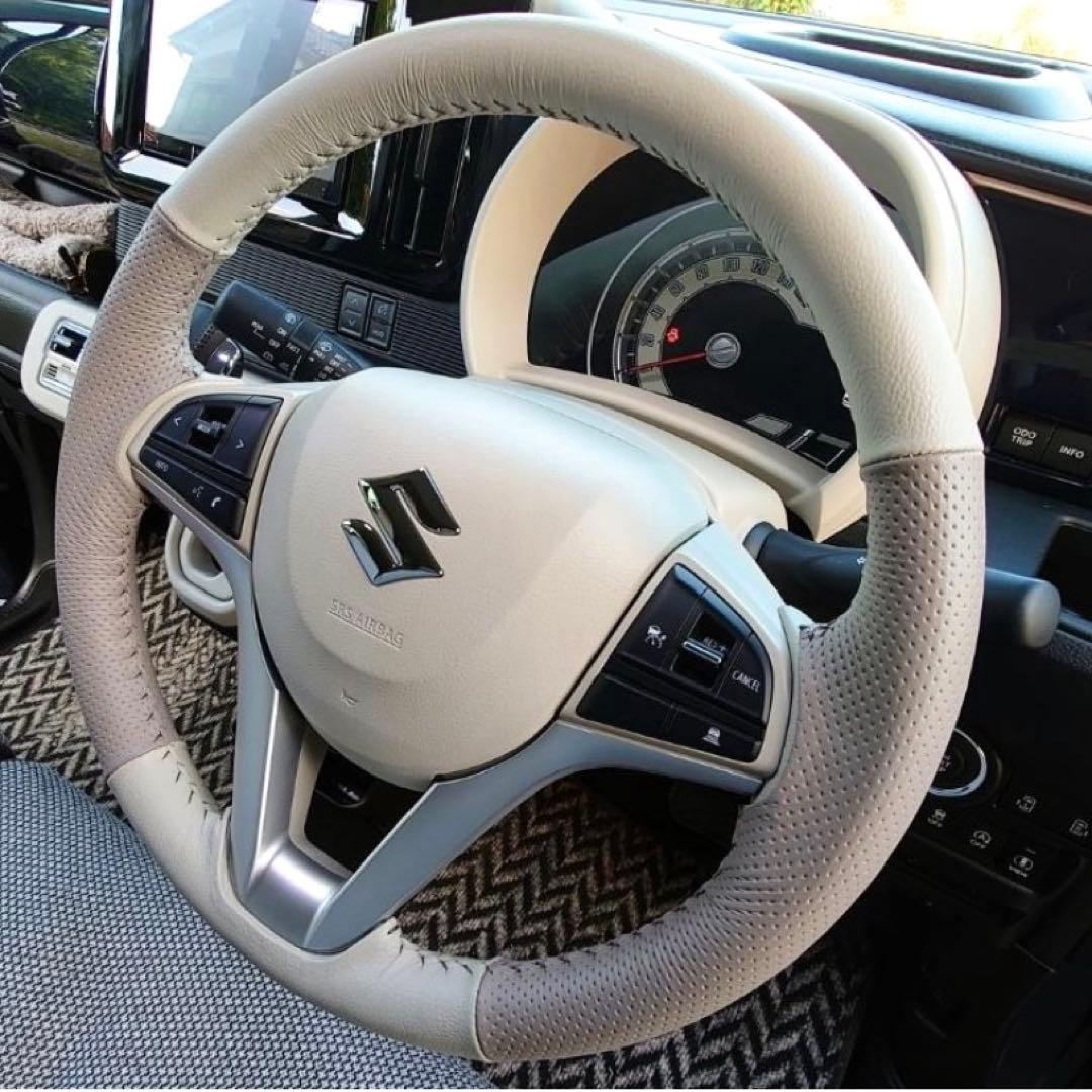 ハンドルカバー　純正品　純正ステアリングホイールカバー ワゴンRスマイル