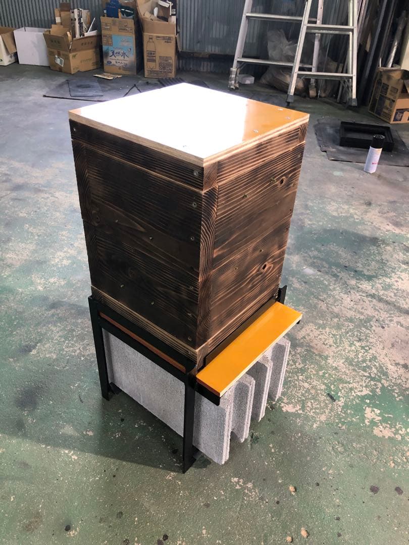 日本蜜蜂用重箱台 持ち上げ機対応型 2台セット