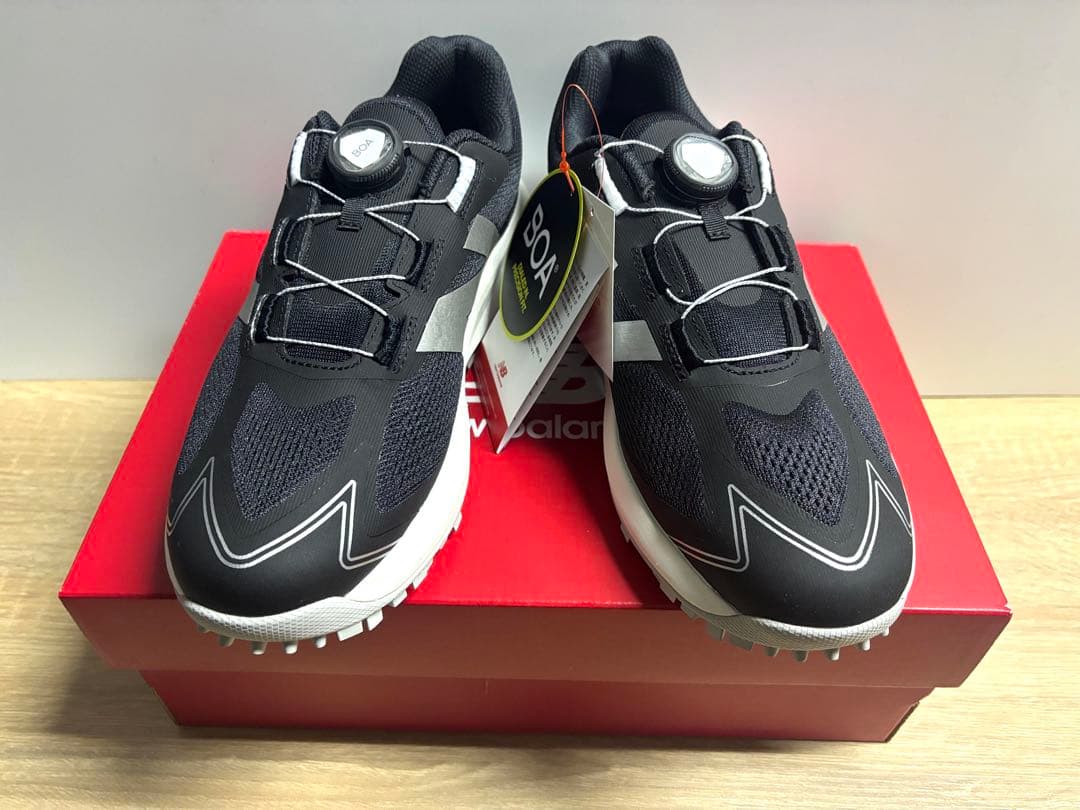 未使用 27cm 2E ニューバランスゴルフシューズ UGS1001F ブラック