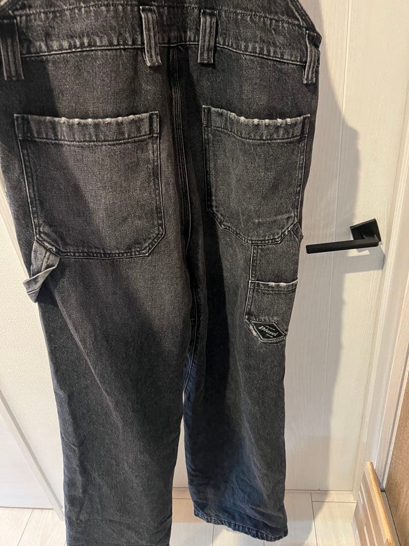 HK　Diesel ダークグレー オーバーオール　美品