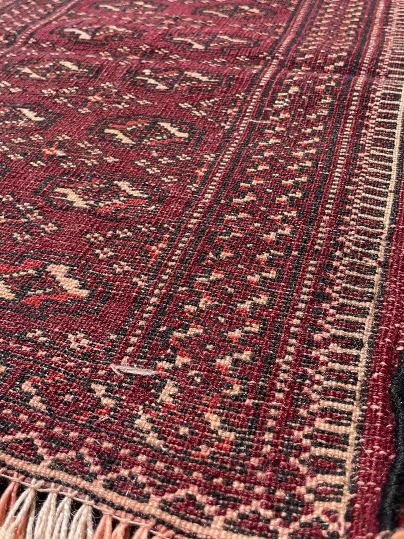 《 Vintage Rug 》トルクメンラグ　トライバル　アフガン　幾何学模様