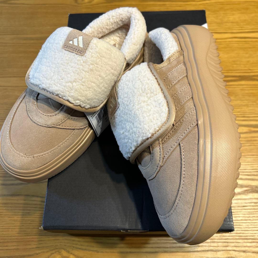 【韓国限定】adidas アディダス23.0㎝ ボア付き サンダル