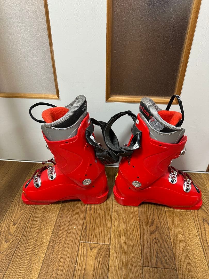 KAZAMA スキー板120cm,ブーツ26”22.5cm,ストック100cm