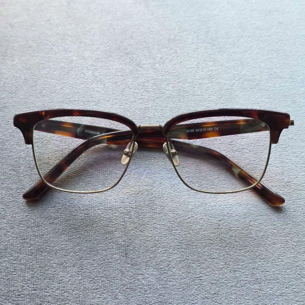 跳ね上げ式 メガネ サーモント ブラウンデミ/アンティークゴールド ノーブランド