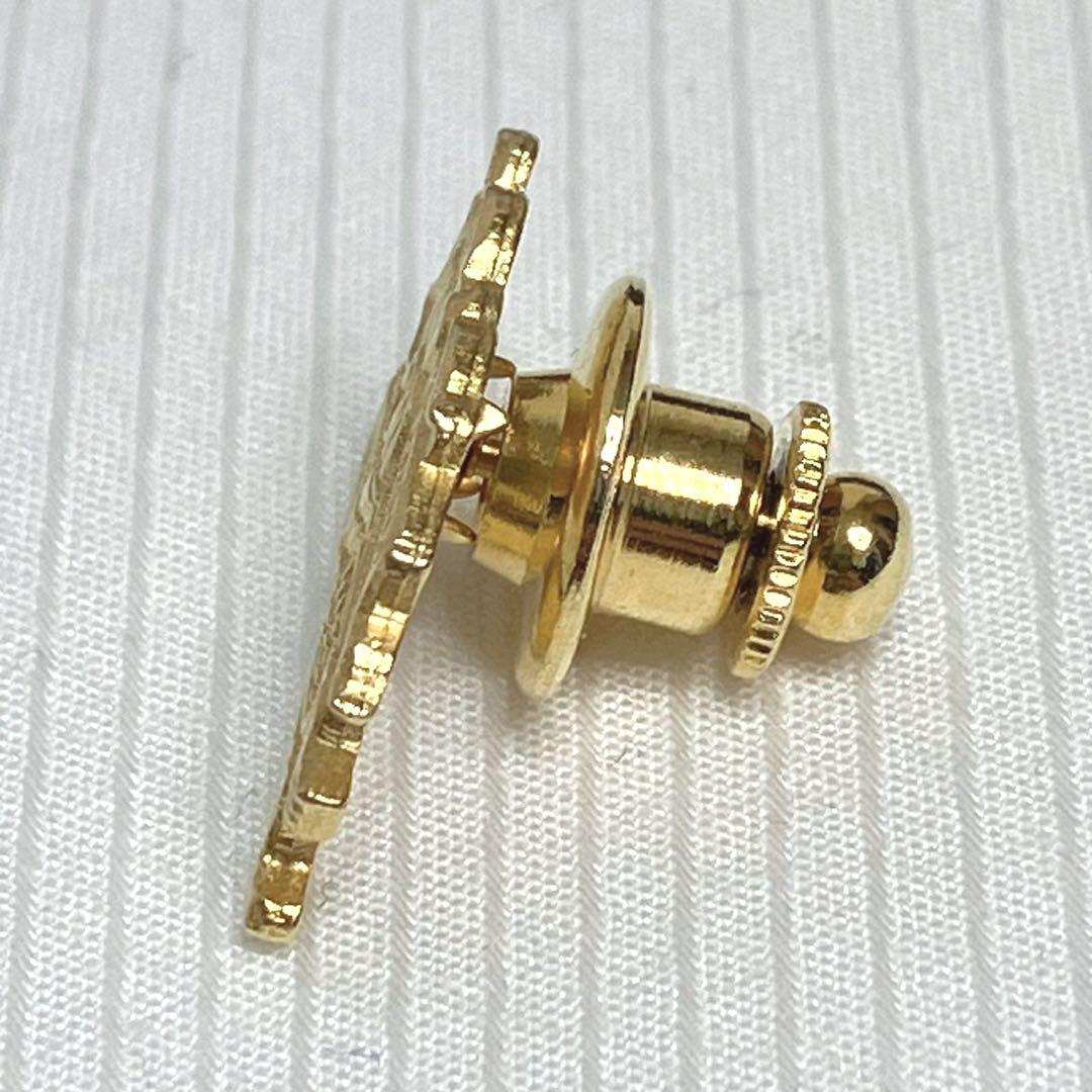 美品 バーバリー BURBERRY 金ピンバッジ ホースロゴ ゴールド