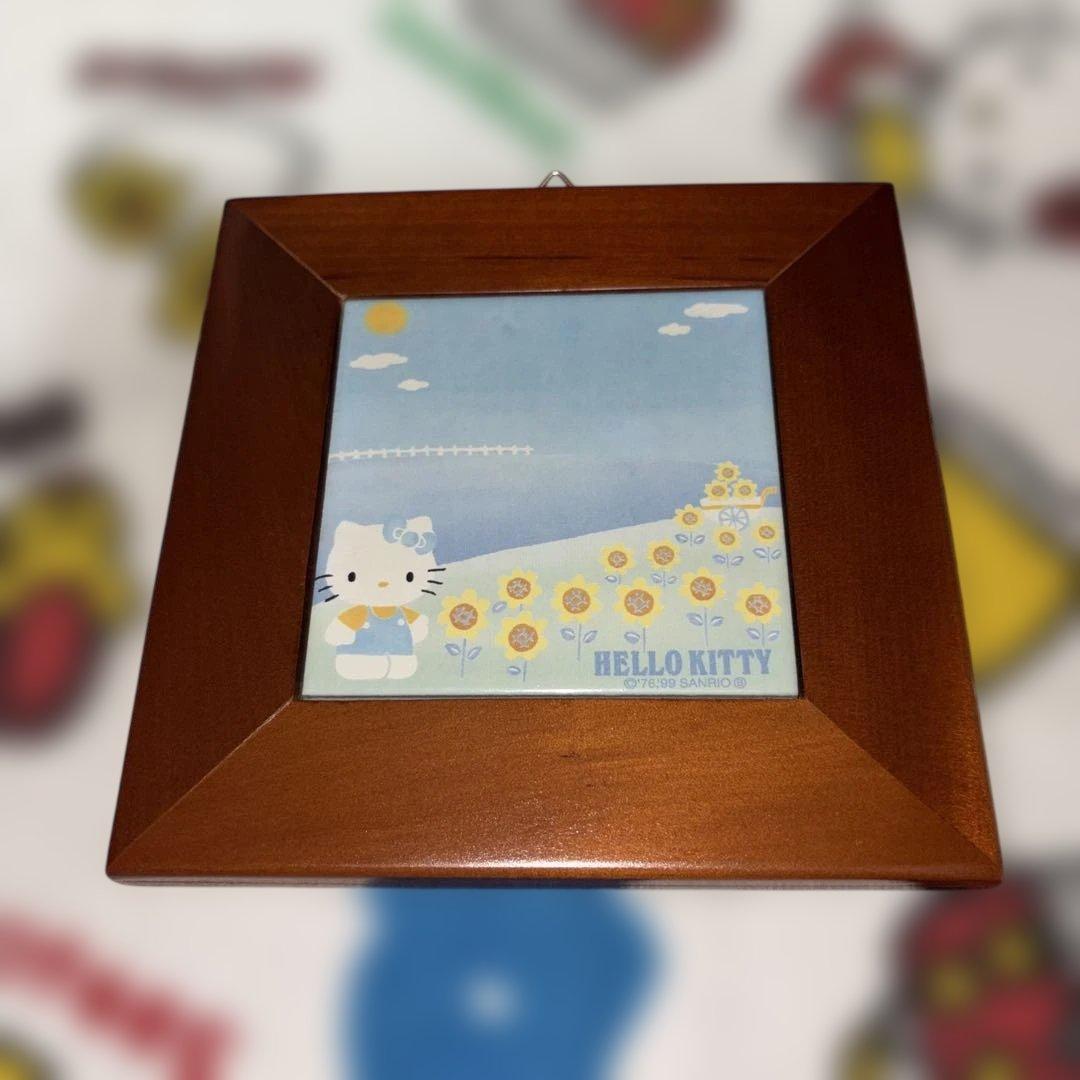 【超激レア・レトロ】SANRIO ハローキティ 四季のタイル画 デコレーション