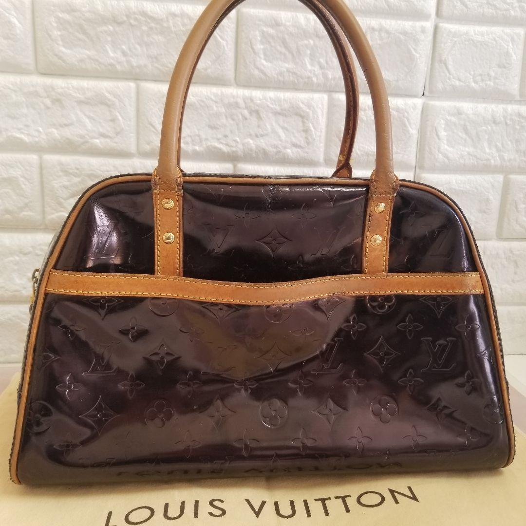 ルイヴィトン モノグラム ヴェルニ トンプキンスクエア トートバッグ ボストン