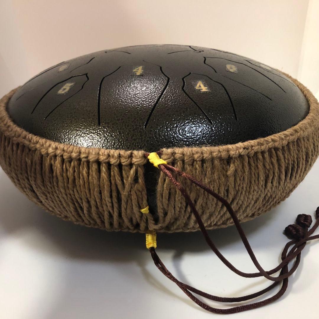 スチールタングドラム　31cm 15音　アンティークブロンズ　Dキー