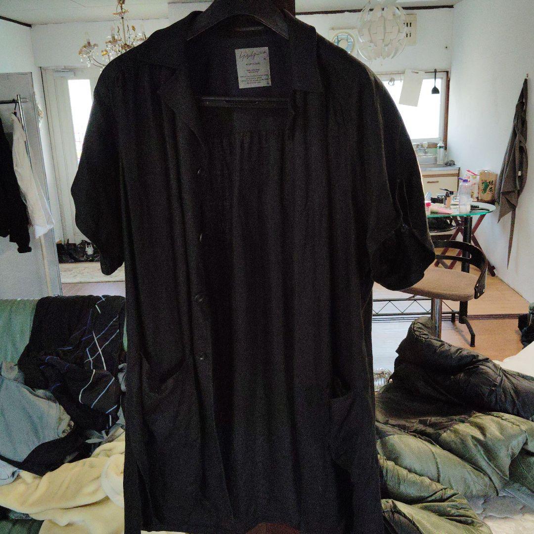 Yohji Yamamoto ブラック 半袖コート サイズ3