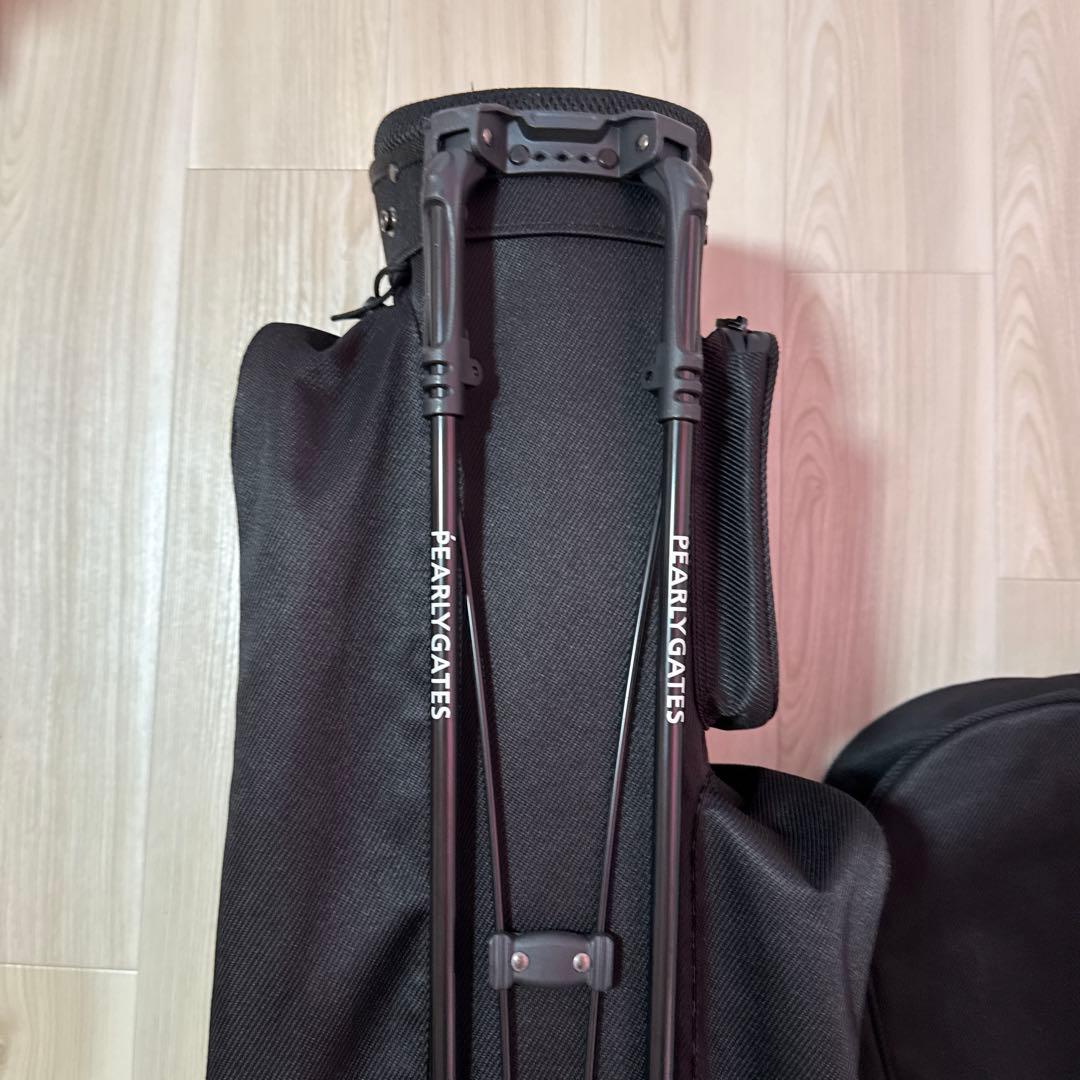 【2024購入】パーリーゲイツ　キャディバッグ　ブラック　黒　軽量　スタンド式