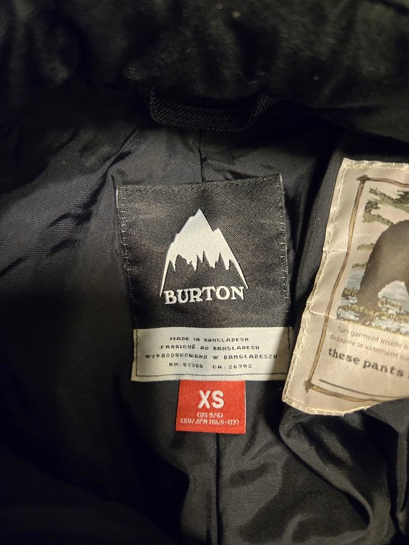 BURTON 子供用 スノーボードウェア 青