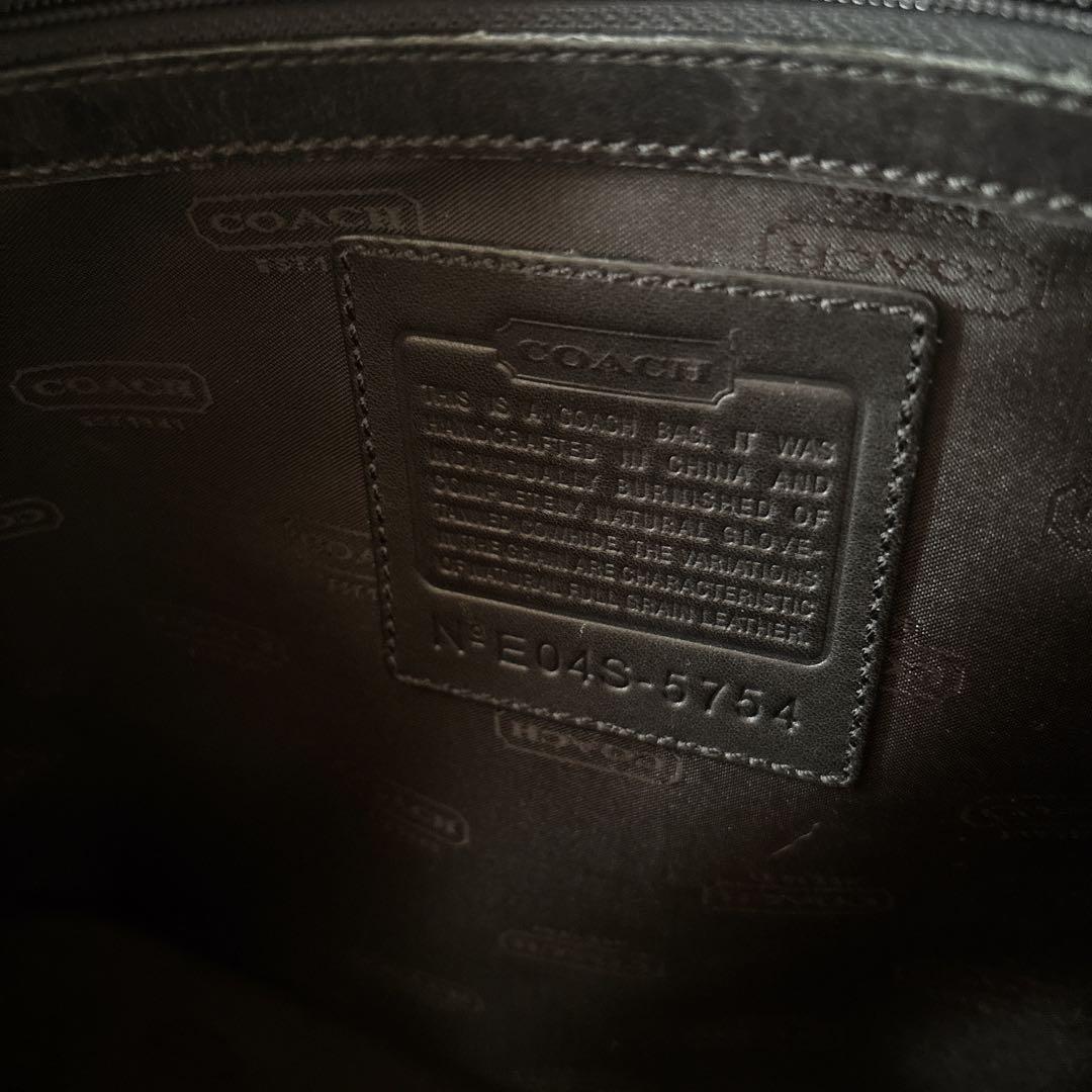 COACH 黒 レザー ビジネスバッグ 2way ブリーフケース