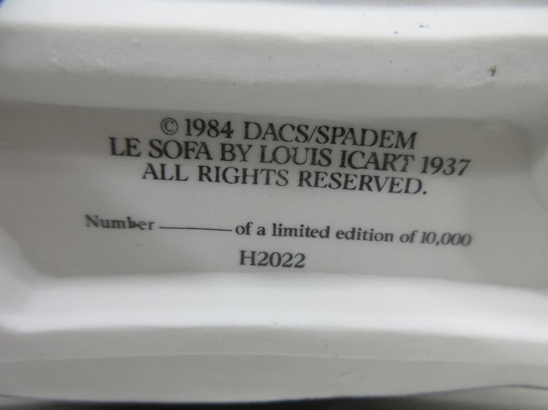 0907X ルイ・イカール ソファー 磁器 フィギュア