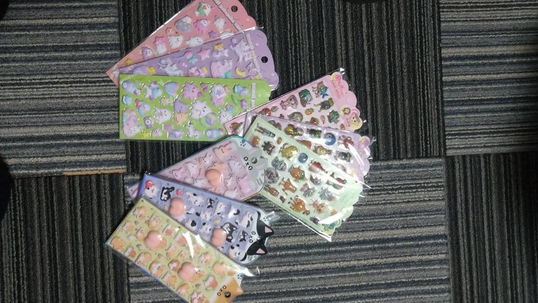 キャラクターシールセット かわいいデザイン 9個セット