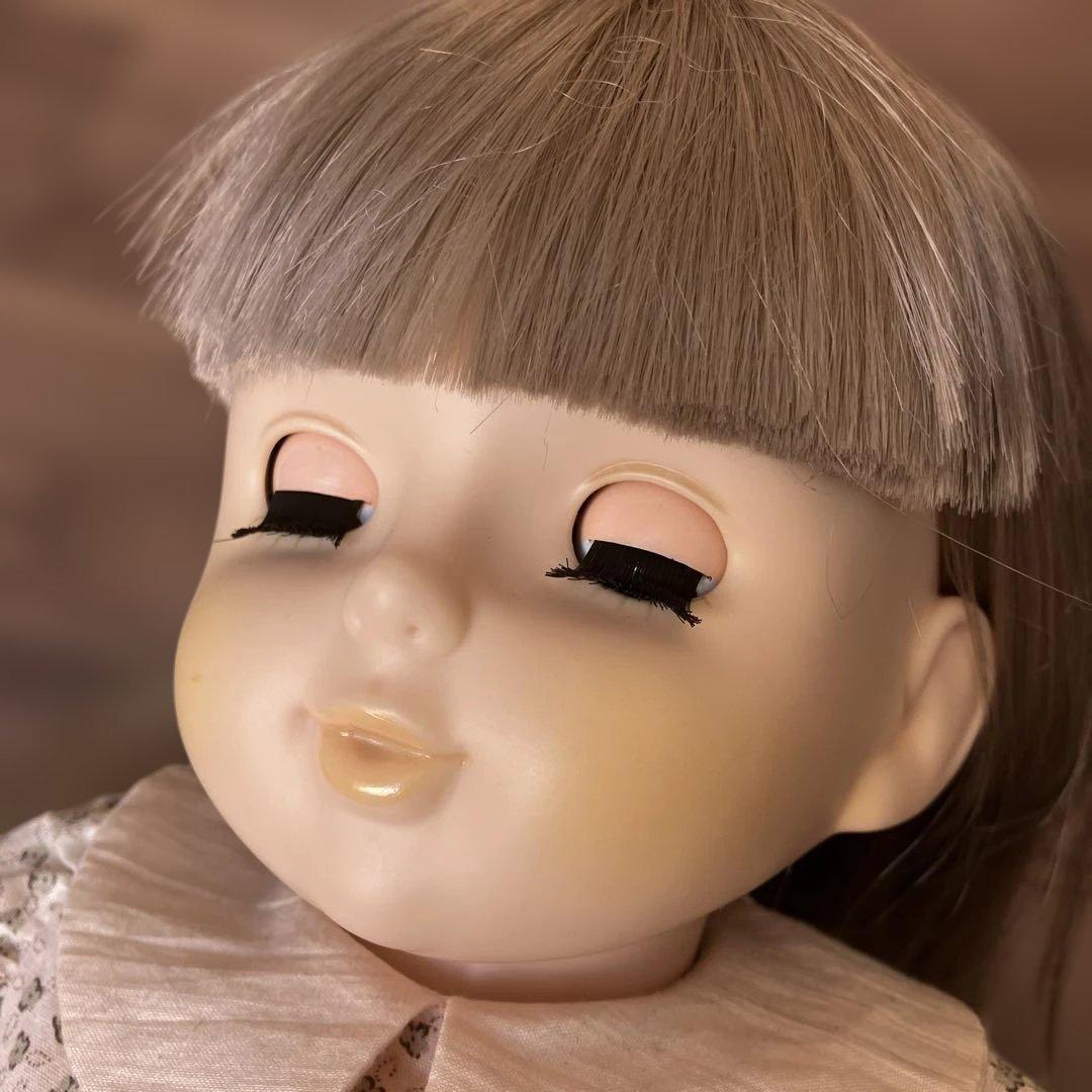 アンティーク雑貨　昭和レトロ　セキグチ　スリープアイドール　フランス人形　帽子付