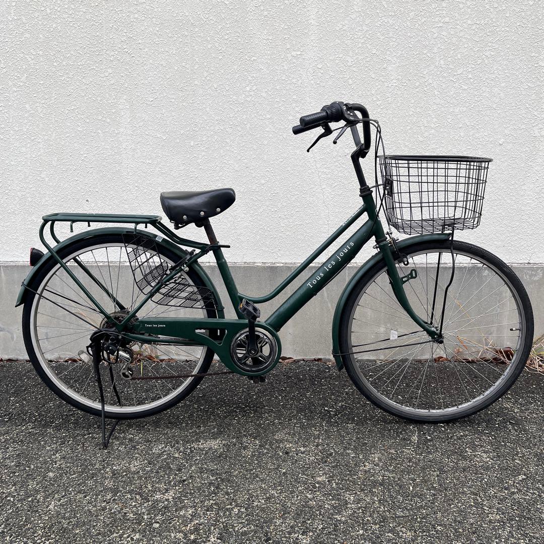 大阪　SOUTHERNPORT シティサイクル自転車　26インチ　6段変速