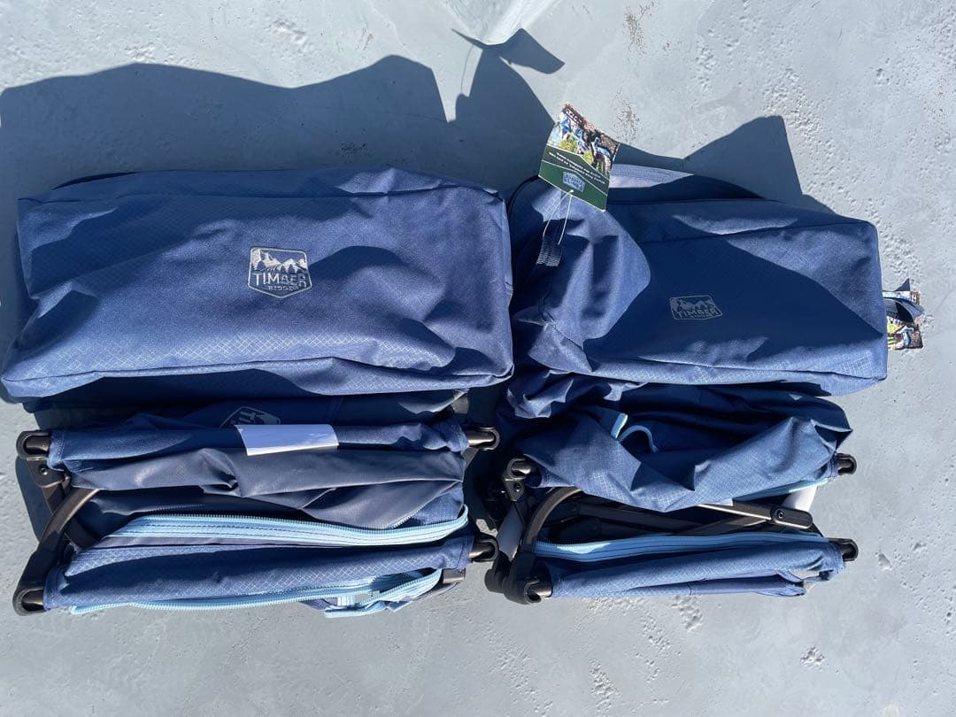 真也　2個セット　美品　Timber Ridge 組立式コット ネイビー