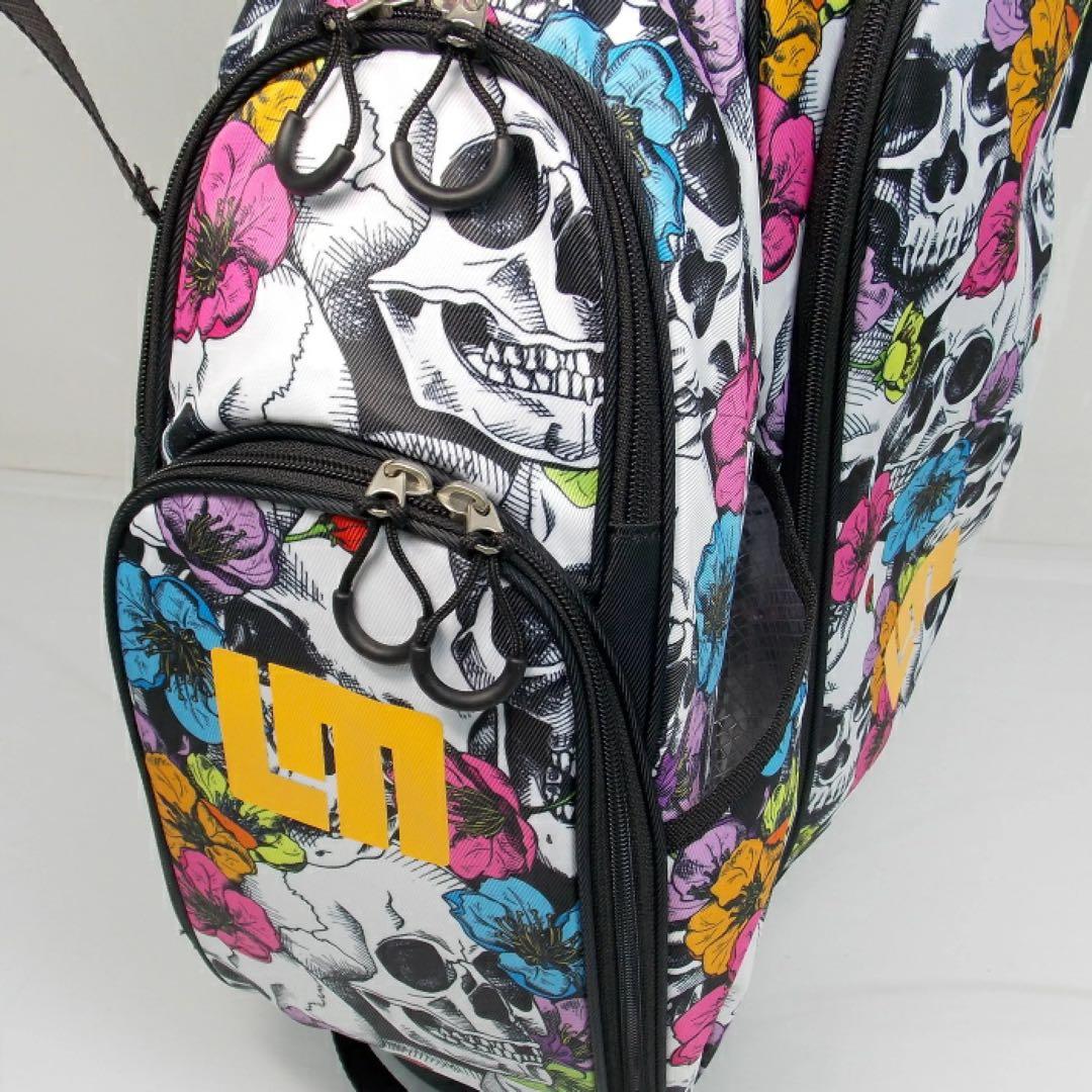 【新品】ラウドマウス LM-CB0010 キャディバッグ スカルフラワー 151