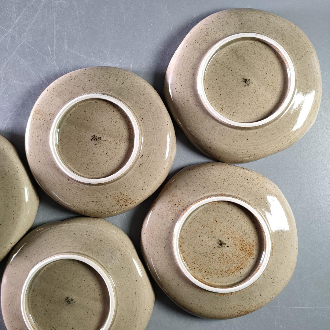 A907-3/勲 造/花草文銘々皿5客/小鉢/向付/絵変わり/飾皿/