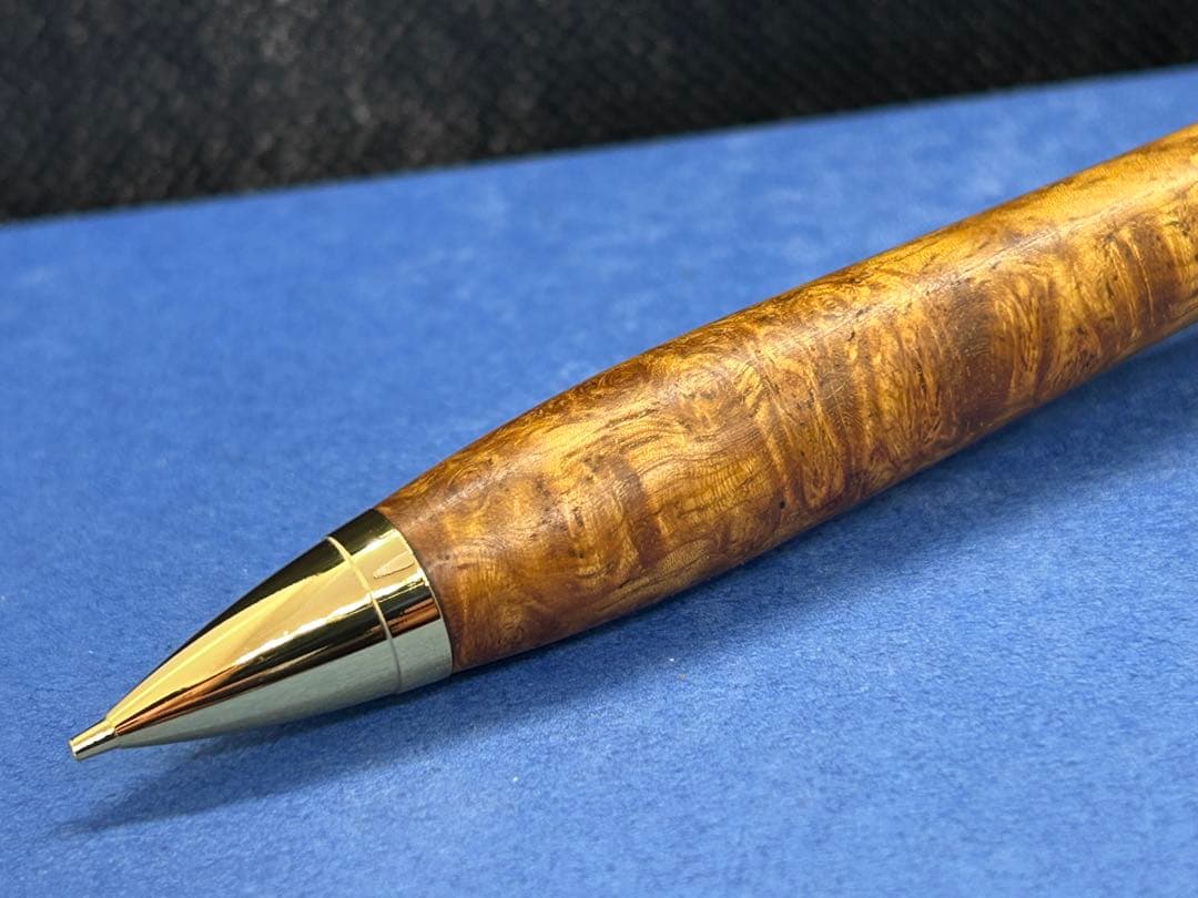 【早い者勝ち】極上花梨瘤　シャープペンシル0.5 木軸ペン　加藤金属