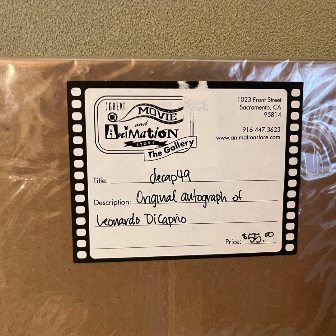 【タイムセール】レオナルドディカプリオ 直筆サイン