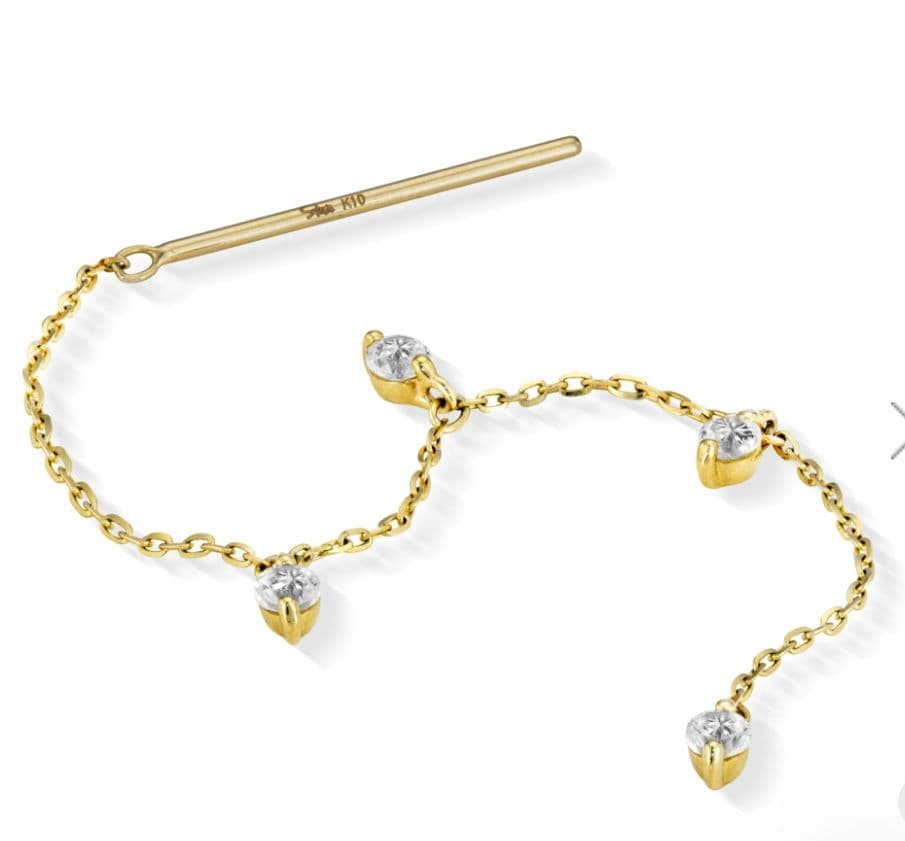 STAR JEWELRY K10 ピアス　DEW DROPS