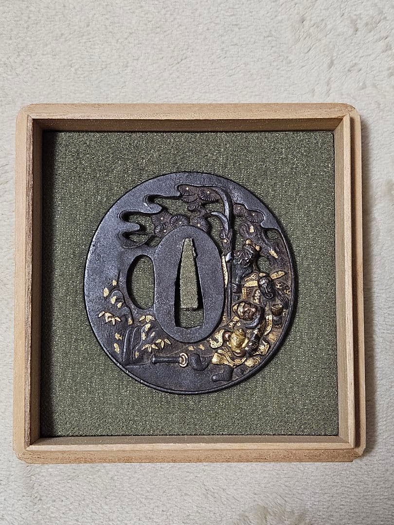 三国志図　鍔　彦根　鑑定書付き