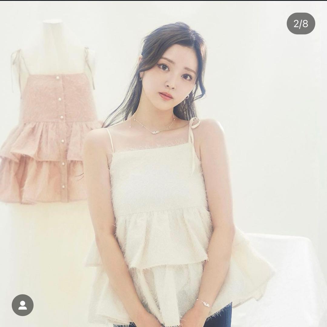 フィオリリー キラキラトップス/スパークリングリボンキャミソールトップス