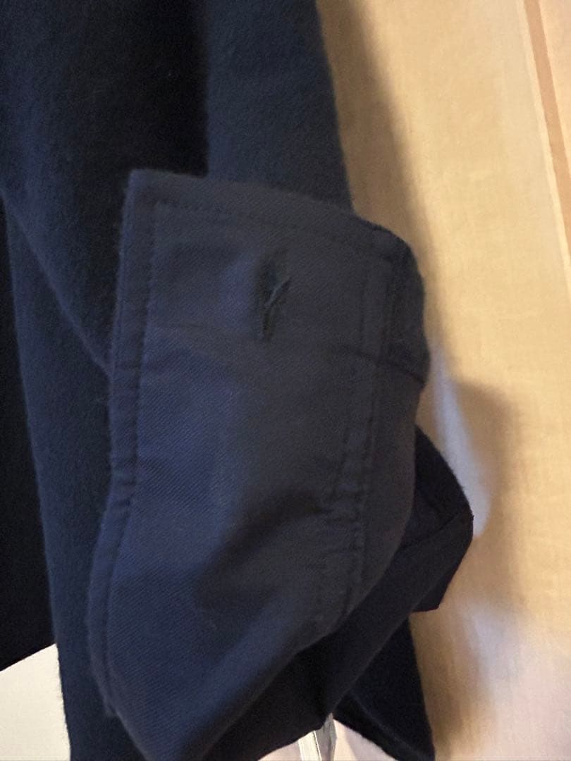 今期新品　ETRE TOKYO ウールツイルオーバーサイズシャツ　ネイビー