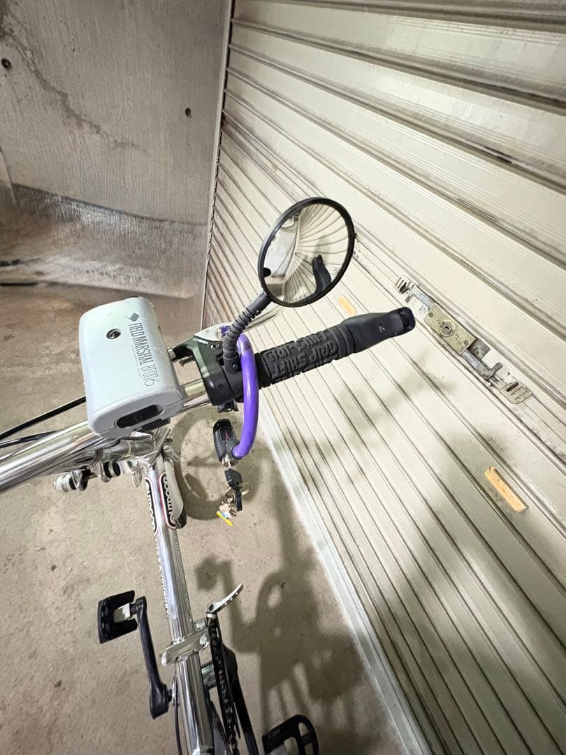 アウトドア 折りたたみ自転車 シルバー