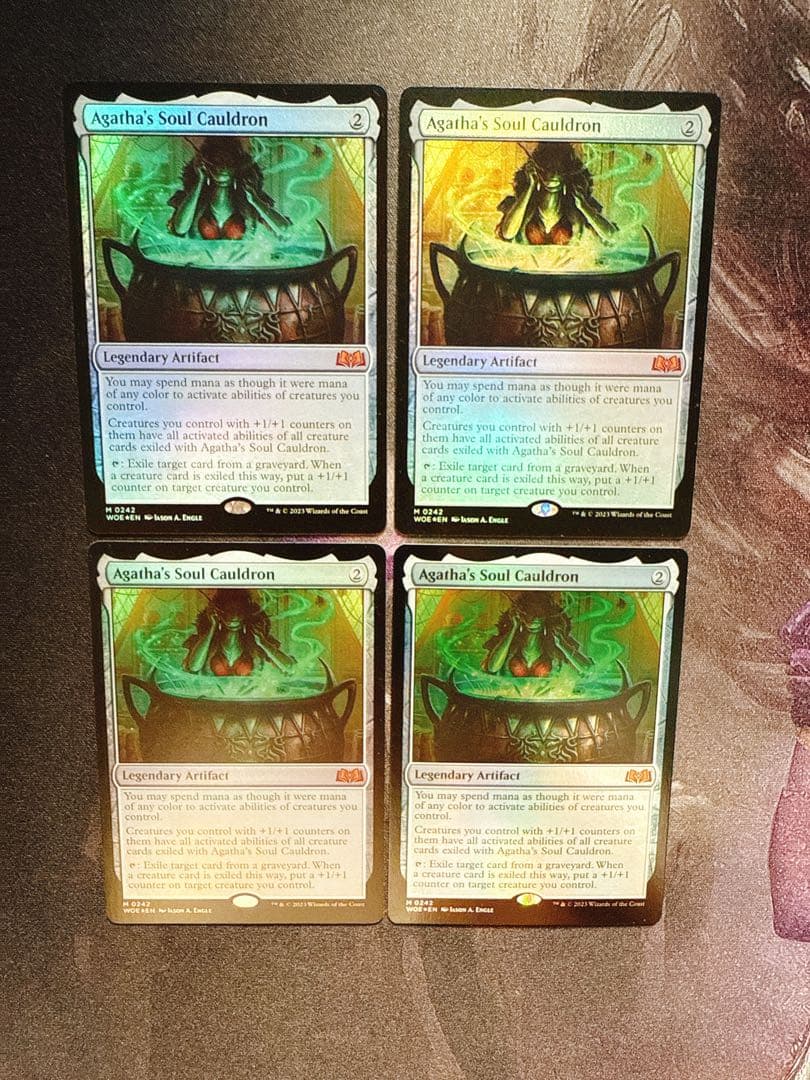 【foil】アガサの魂の大釜　英語　4枚セット