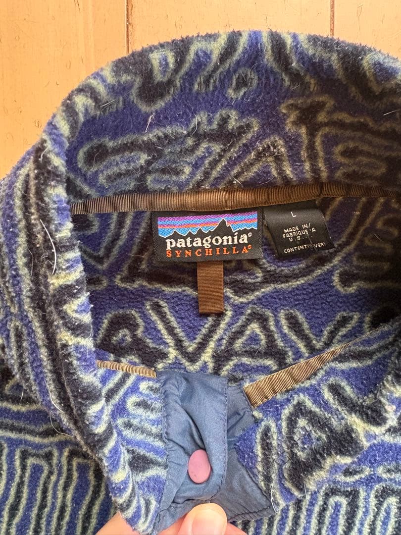 パタゴニア switchback 総柄 スナップT 90年代