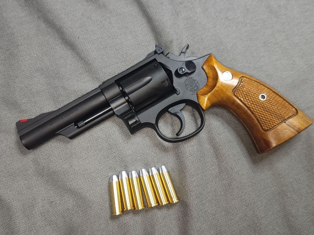 タナカ　樹脂製モデルガン　M19 4インチ　ver.3 木製グリップ　次元大介