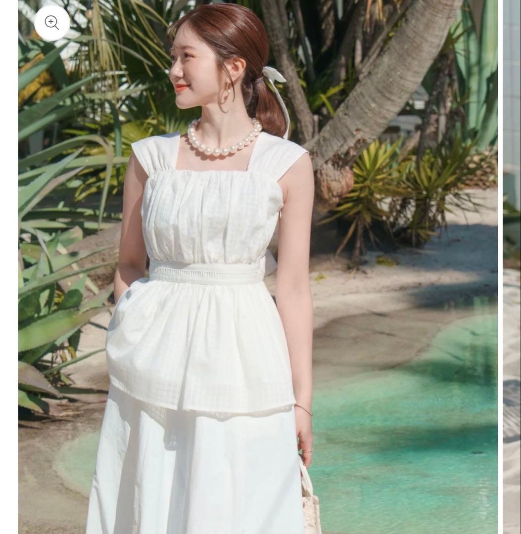 メゾンエシェル　カラミチェックキャミソール