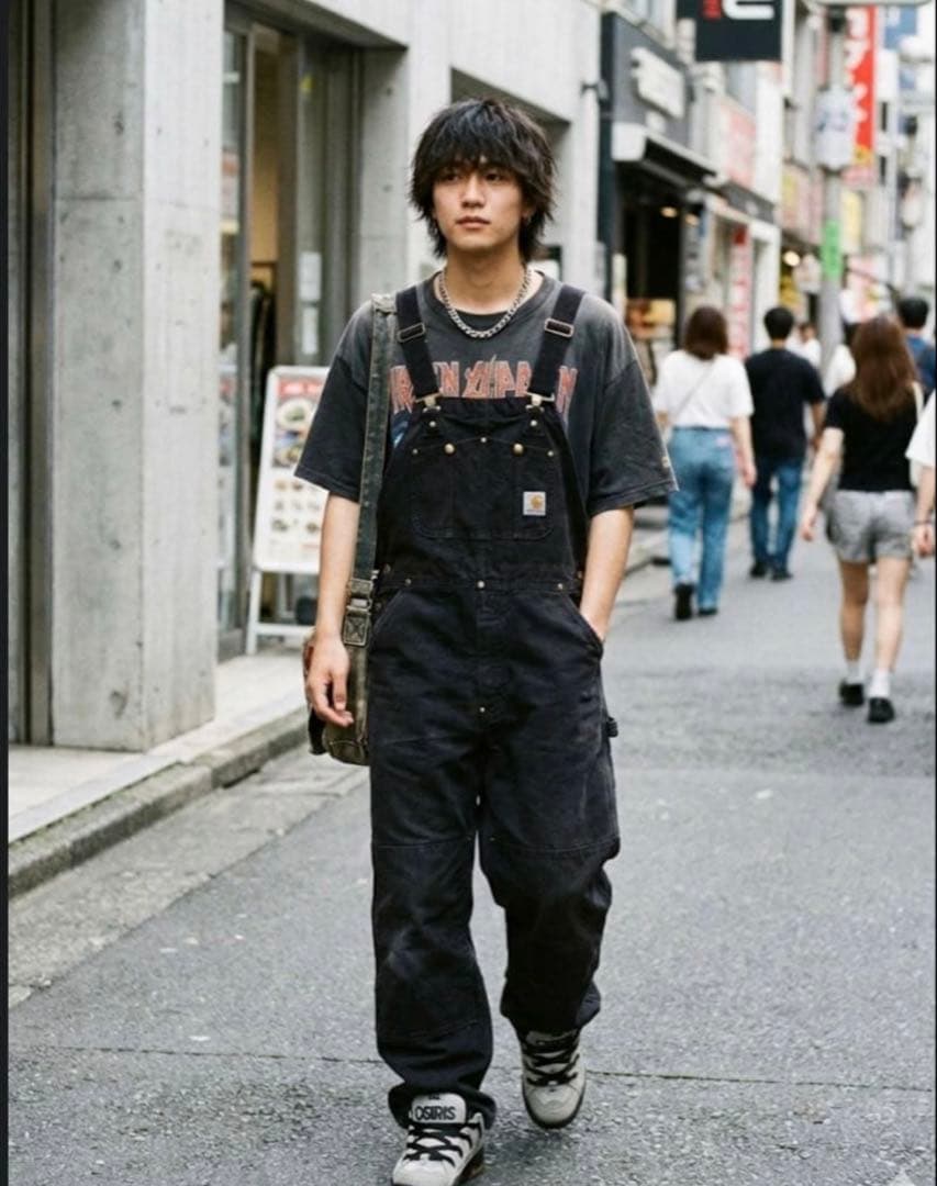 Carhartt ブラック オーバーオール　42×30