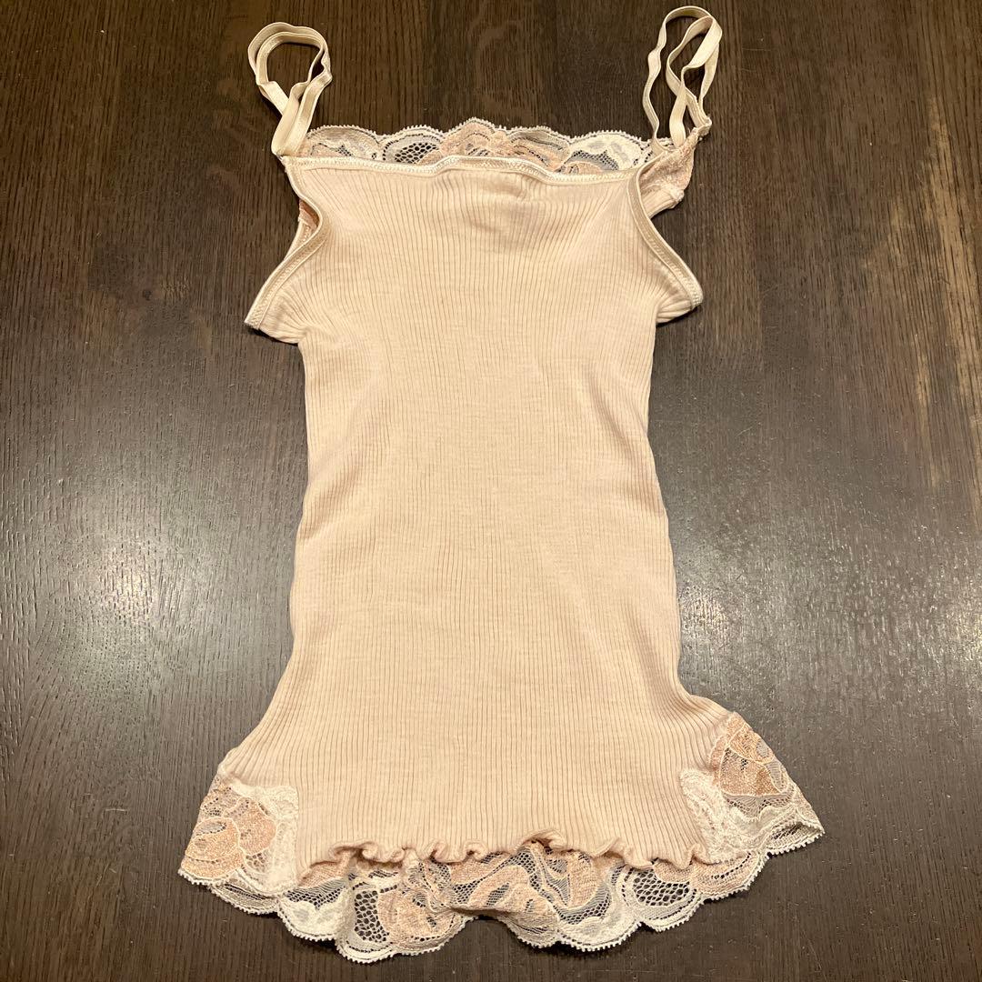 [4枚セット] Oscalitoオスカリート　ウールシルク　リブキャミソール