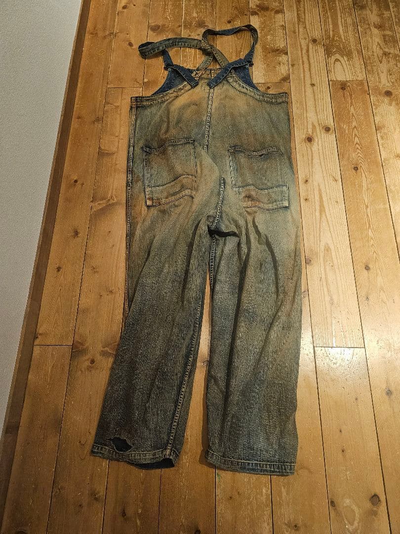 【最終】AMCHRONORM デニムオーバーオール サイズ34