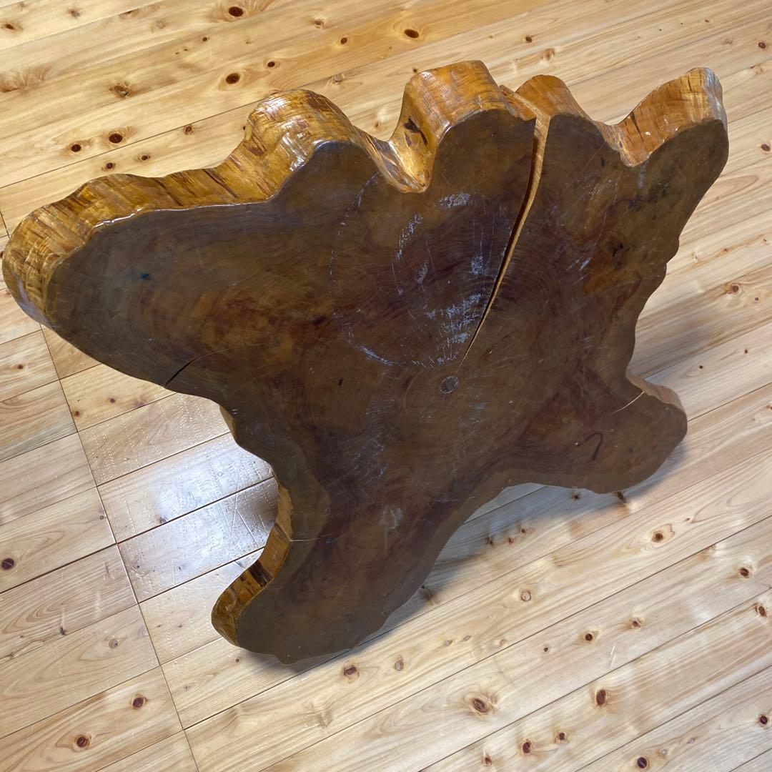 天然木 一枚板 輪切りテーブル ローテーブル 座卓 無垢材