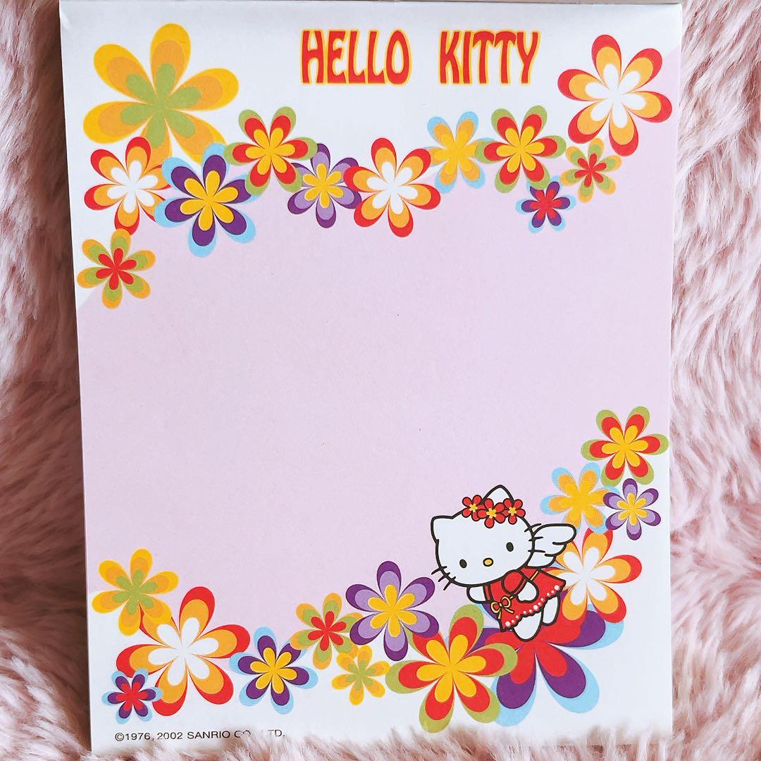 希少レア　ハローキティ　エンジェル　ポップアップメモ　カラフル　2002 レトロ