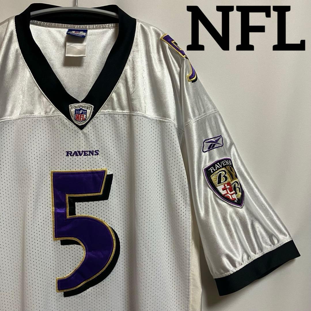 NFL レイブンズ アメフト 刺繍 ゲームシャツ FLACCO ユニフォーム
