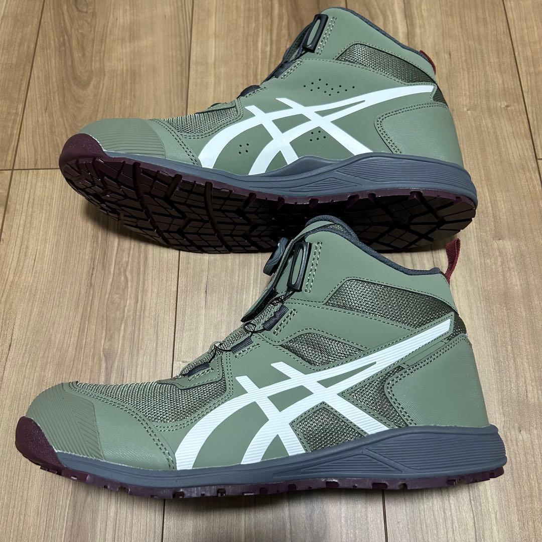 アシックス asics CP214 BOA ライケングリーン×ホワイト 27cm