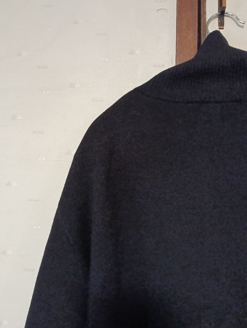 ユニクロU 25AW ダブルフェイスフルジップジャケット ブラック