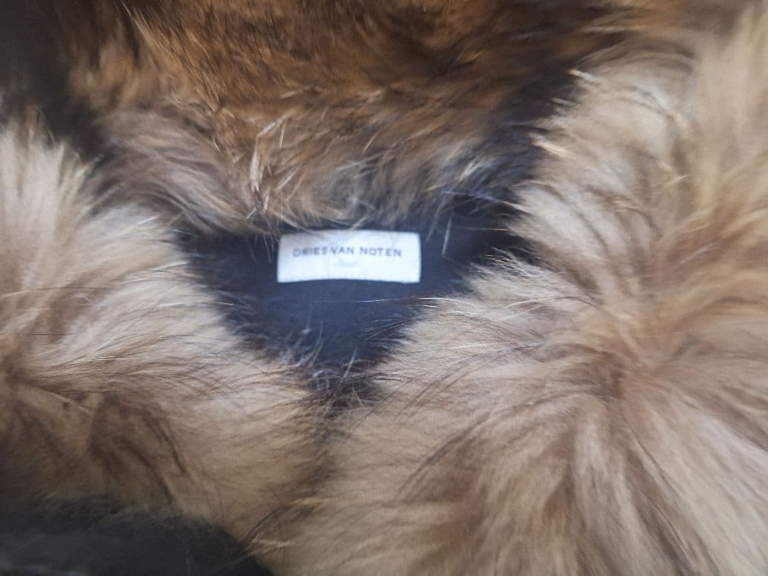 【DRIES VAN NOTEN】ドリスヴァンノッテン 襟ボア モッズコート