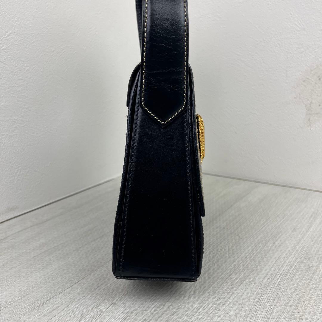 希少✨ Christian Lacroix ハンドバッグ ゴールド金具 レザー