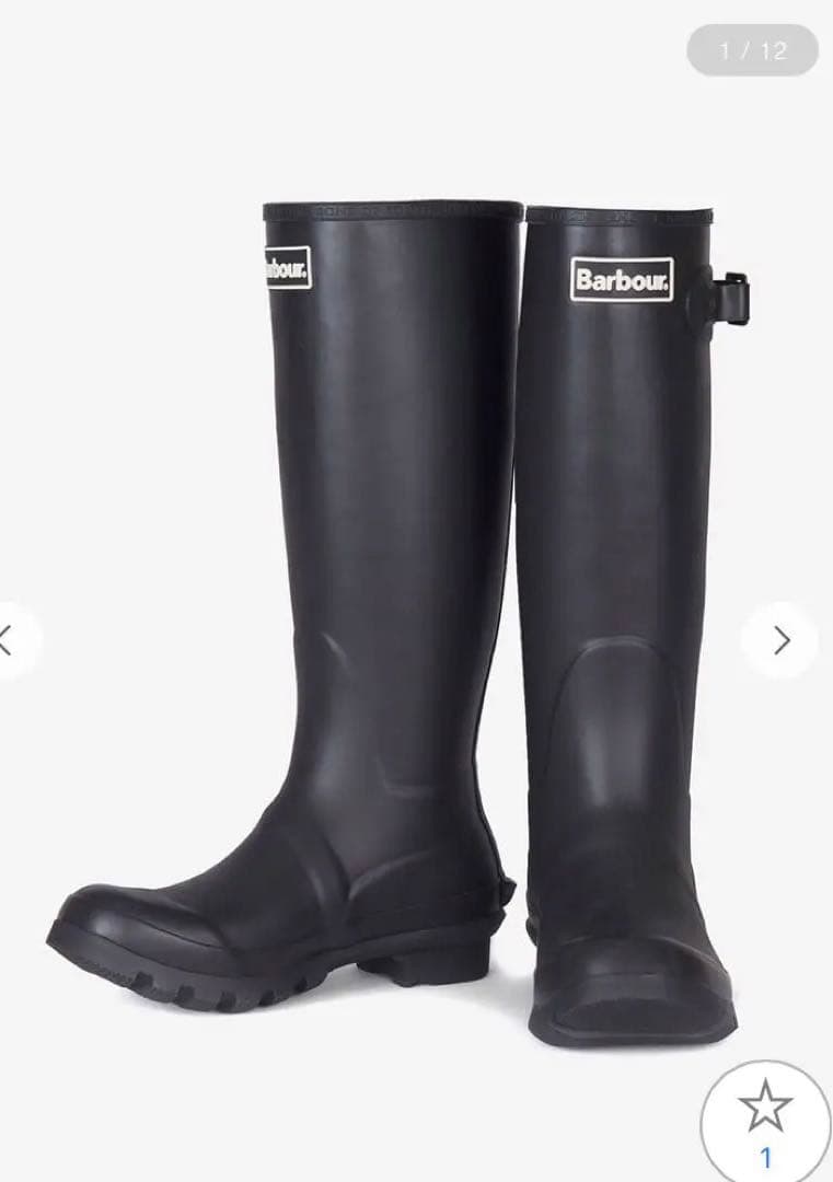 Barbour Bede サイドストラップ レインブーツ