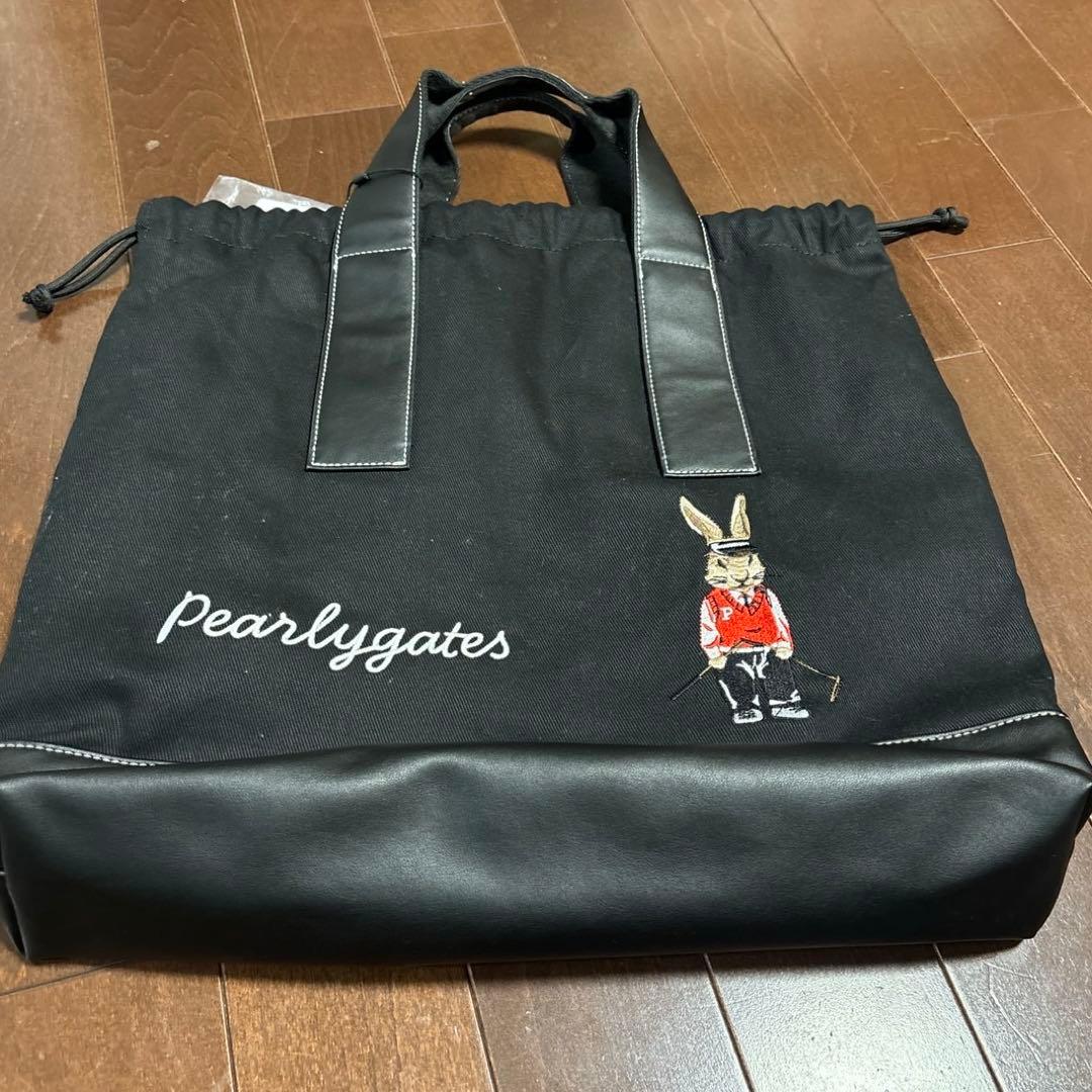 パーリーゲイツゴルフラビットトートバックブラック