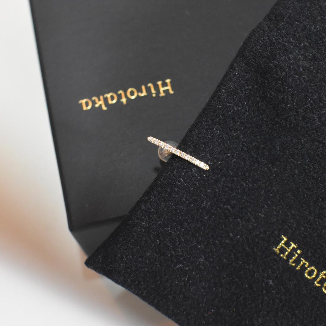 ■ Hirotaka ■ヒロタカ　 ショートバーダイヤモンド ピアス　　片耳