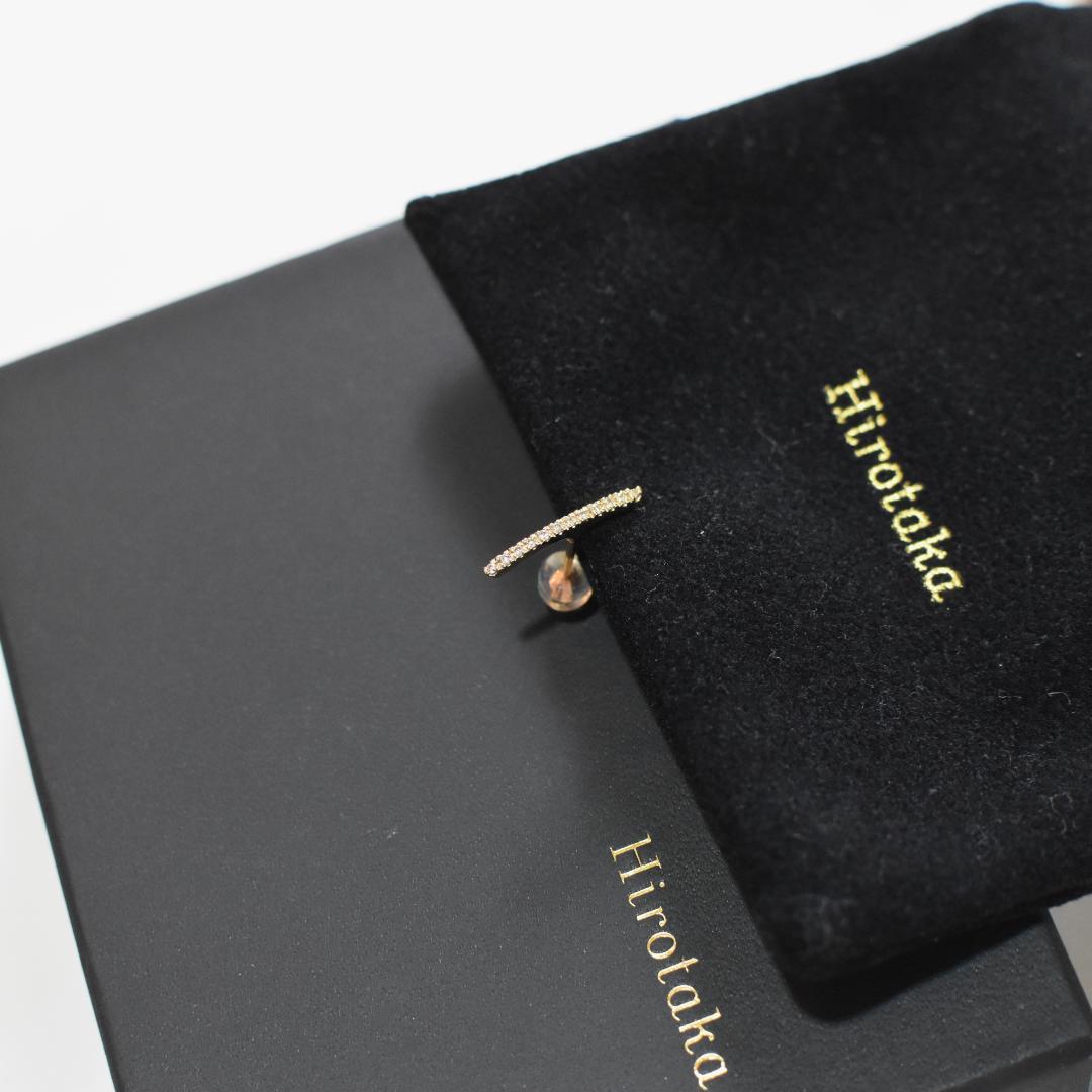 ■ Hirotaka ■ヒロタカ　 ショートバーダイヤモンド ピアス　　片耳