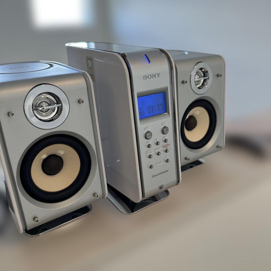 【極美品DE完動品】SONY MD CDミニコンポ LAM-Z05 ホワイト！