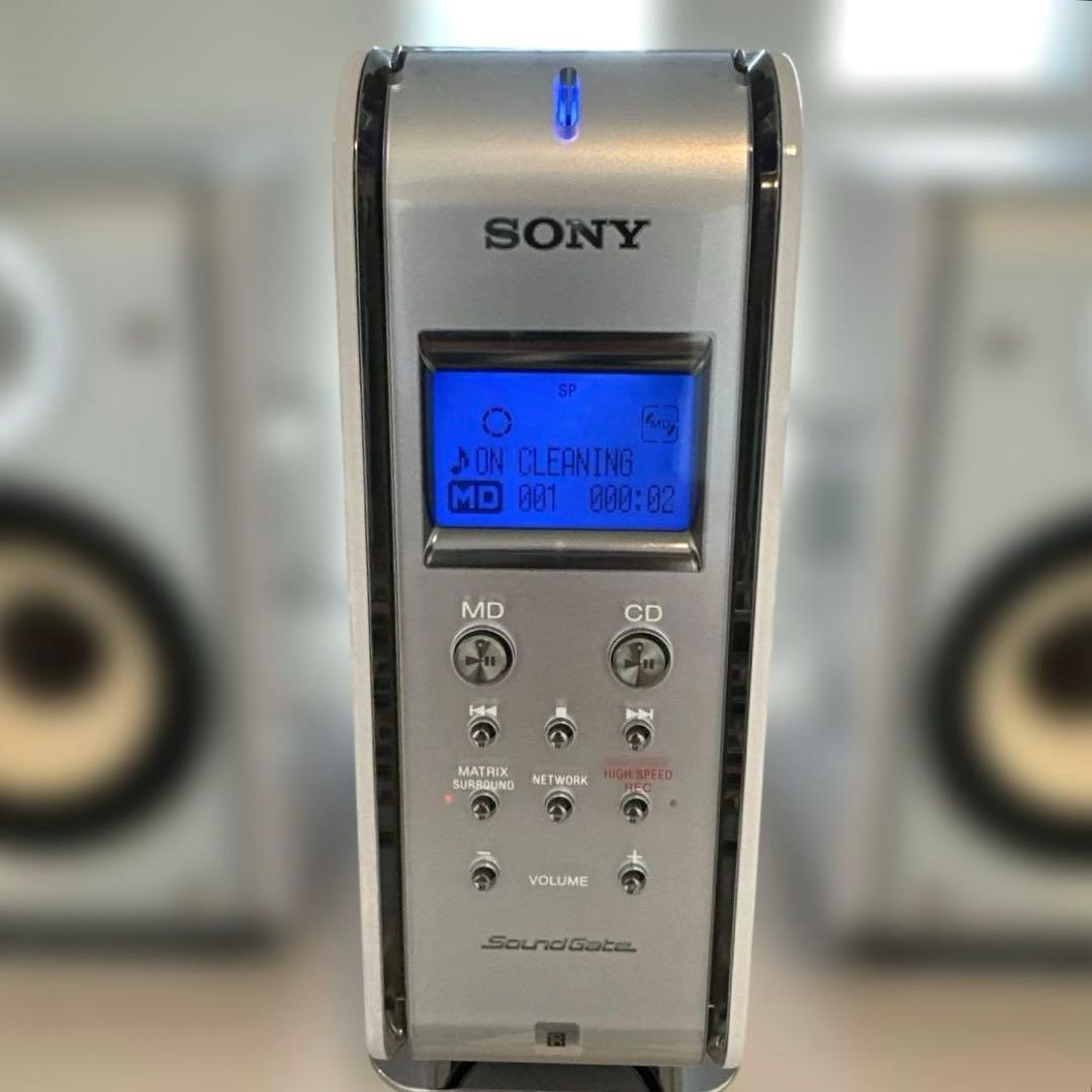 【極美品DE完動品】SONY MD CDミニコンポ LAM-Z05 ホワイト！
